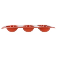 Moule 6 demi-sphères Ø7cm silicone rouge 17,5x30cm_1