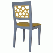 Chaise Julia en bois massif et métal - fabrication française - hêtre ou chêne avec finitions personnalisées_1