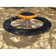 Manège orbit pour aires de jeux - Réf 8050350-2 - Noir - Scellement béton - HAGS_1