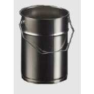 Seau métallique en fer blanc - capacités de 2.5 L à 25 L - homologué RID-ADR_1