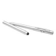 Pointeur laser multifonction - stylo bille, stylet tactile et lampe LED - coffret cadeau en métal_1