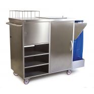 Ac-217™ - chariot médical - mdg - 4 roulettes pivotantes dont 2 équipées de frein_1