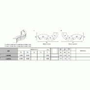 Bureau d'accueil Valde en forme de vague version haute - MDD - Blanc, Fushia brillant, Droite_1