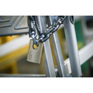 Cadenas à clé 520P - Anse protégée 50 mm - Corps laiton monobloc - Marque Thirard_1
