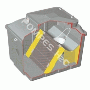 DG200U - Dégrilleur filtration avant fosse poste station de relevage 200L - Sebico_1