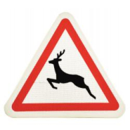 Panneau de danger A15B - Passage d'animaux sauvages - Signalisation routière certifiée_1