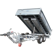 Remorque tri-benne basculante ECIM TBE 200 V - Angle de basculement arrière 40° - PTC 2000 kg_1