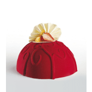 Sphère décors - Moules en silicone Pavocake Pavoni Italia - Lot de 6 avec plateau_1