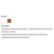 Clôture PVC CL 08 D / Type 01 D - CG Pro - Barreaudage vertical par lames PVC avec traverses mortaisées et renfort métallique_1