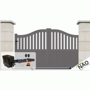 Portail coulissant à rail / simple vantail / en aluminium / motorisé_2