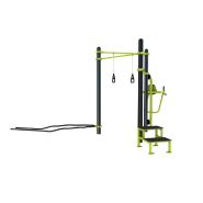 Station Combo 3-6 - Barre traction, TRX, Battle Rope, Chaise romaine, Steps_1