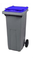 Conteneur Korok 2 roues 120L - plusieurs coloris - plastique polyéthylène haute densité - fabrication française_1