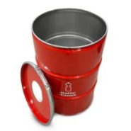 Poubelle plastique - 200 litres avec ouverture d'insertion - the binbin_1