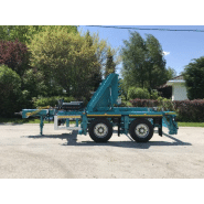 Remorque porte-touret - DER 14T écartable - PTAC 14000 kg - Dia. touret 2200-4200 mm_1