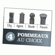 Abri bus Adour - structure en acier avec bardage en verre sécurit, banquette et vitrine horaire - 250 cm x 158 cm_1