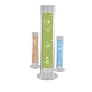 Collecteur petit modele noir sur socle pour piles usagees_1