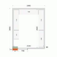 Kit de rayonnage pour Chambres Froides Tefcold CRPF2430_1