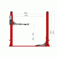 Pont élévateur 2 colonnes 4t  - Déverrouillage automatique - 380 V_1