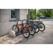 Support à cycles en béton - 5 places - acier traité anticorrosion - article 574/576