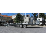 Remorque plateau basculant Lider 32660 - 2 essieux, roues dessous, PTC 3500 kg_1