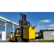 Spreader enfourchable télescopique T192E - Kaup - pour conteneurs de 10' à 40' - capacité jusqu'à 45 000 kg_1