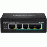 TRENDnet TI-PE50 Switch Rail DIN Fast Ethernet PoE+ industriel à 5 ports_1