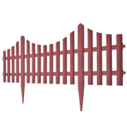 Vidaxl bordures de pelouse 17 pcs 10 m marron 41228_1