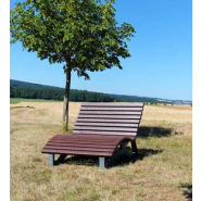 Bain de soleil AVETO - Pour parcs et zones thermales - Longueur 150 cm - ADS EQUIPEMENTS EURL - Lames premium sans échardes_1