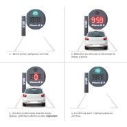 Borne arrêt-minute décompteur TTS Trafic Technologie Système - stationnement simple ou double place, programmable 10 à 40 minutes_1