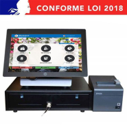 Caisse enregistreuse tactile pour fleuristes - HP RP9 avec imprimante ticket thermique, tiroir-caisse et logiciel certifié_1