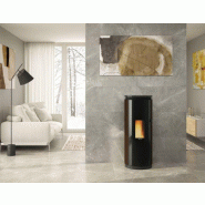 Poele a granules lanordica pamela steel - marron_1