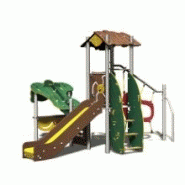 Structure de jeux combinées 1 tour avec kiosque - AMA10909I - CREA Équipements - Pour enfants de 2 à 5 ans - Capacité 14 enfants_1