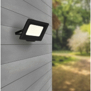 Projecteur mural slim KALI 20W 1700lm - noir mat - verre trempé et IP65 pour extérieur_1