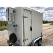 Remorque frigorifique double essieu 1300 kg - RAPHA 19 - dimensions 2m42x1m28x1m70 - température 0 à 5°C