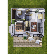 Studio  de jardin en container/T2 éco-responsable - 28 m2_1