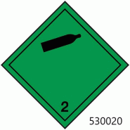 Étiquette matières dangereuses - 530030 – 10 x 10 cm - 