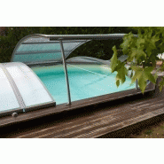 Abri piscine / amovible / manuel / en polycarbonate alvéolaire et alumnium_2