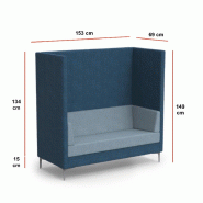 Canapé 2 places Push mono-color - Mobel Linea_1