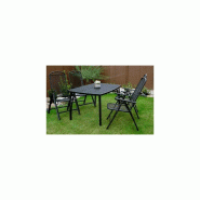 Fauteuil de jardin inclinable zuno-38 noir – MTF – acier – 3exn0032_1