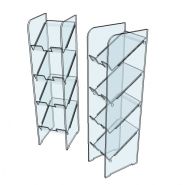 Gdb-gdl - meuble présentoir - form x.L. - larg. 245, h 1100, p 325 mm_1