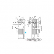Gw10300 - motoréducteur 300 Nm avec accouplement - Chaîne 1