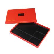 Boîte-cadeau rigide de chocolat noir - Impression personnalisée avec logo doré - AM Packaging Company Limited - 150x100x15 mm_1