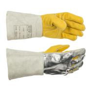 Gants confortables aluminisés pour haute température - PMH10 - Weldas - résistants à 350°C - normes EN 388 et EN 407_1