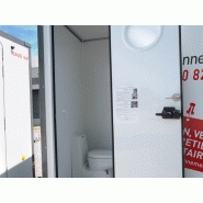 Roulotte de chantier base de vie - 4 à 12 personnes - Équipée WC, vestiaires, panneaux solaires, kitchenette_2