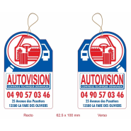 Sentorettes Publicitaires - Désodorisants Automobiles Personnalisables - Impression Numérique Haute Qualité_1