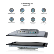Panel PC industriel fanless 19 pouces SXGA - Intel® Celeron® J1900 - EVI-J019SRC_1