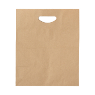 Sac publicitaire en papier recyclé avec poignées - 80 g/m² - Couleur naturelle_1