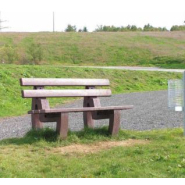 Banc public imputrescible en plastique recyclé hanit - SUTTON - Faible poids, respectueux de l'environnement_1