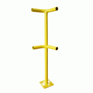 Barrière modulaire en acier - extension longueur 200mm - mâle/femelle - Poteau 150°_1