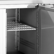 Comptoir pour saladette GN1/1 - 2 portes pleines à charnières | Tefcold - GS92_1
